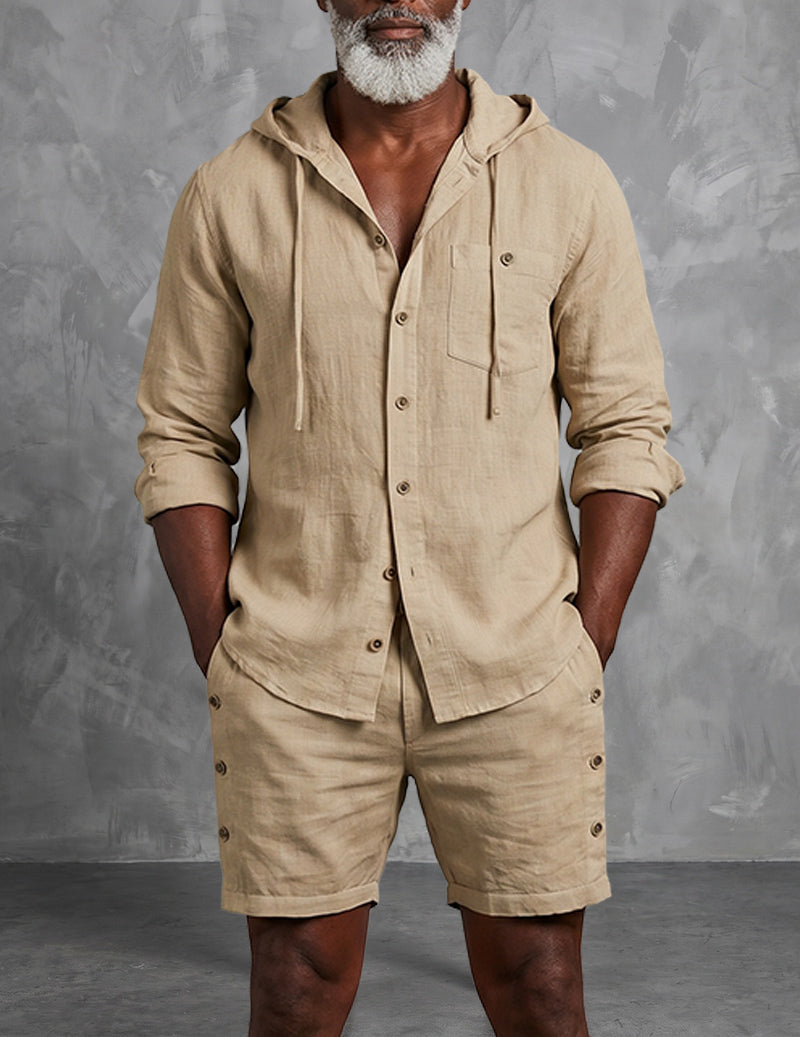 Conjunto Con Capucha Para Hombre | Botones · SeemSeem