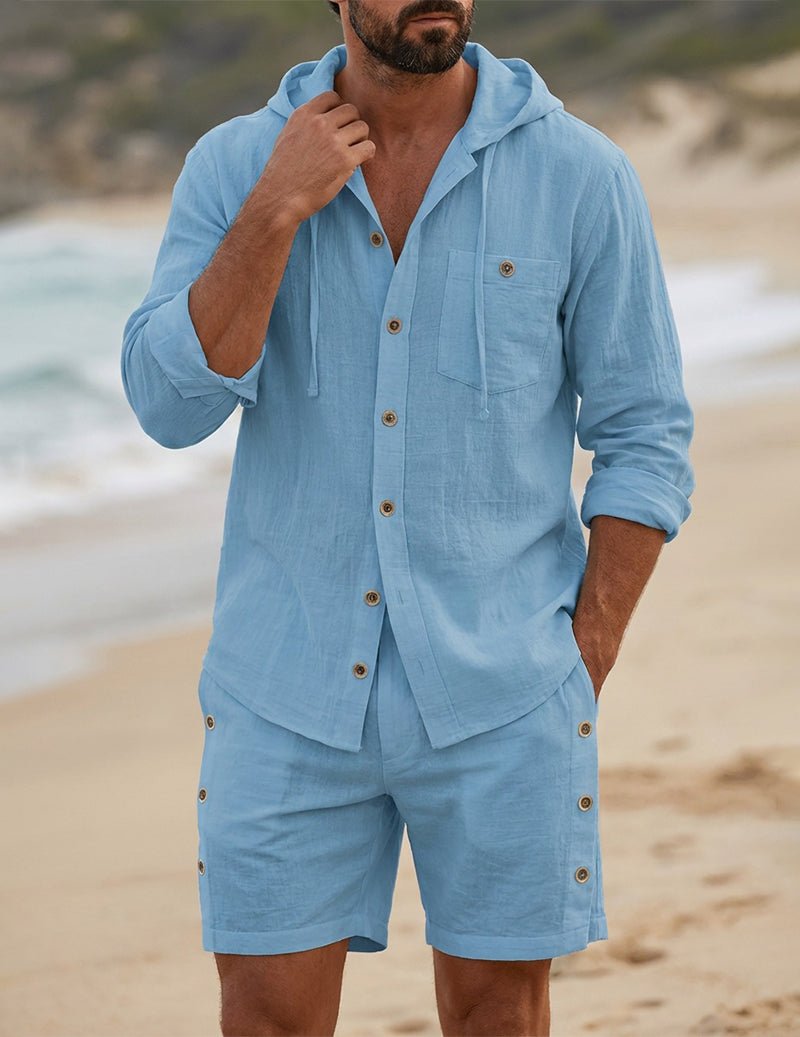 Conjunto Con Capucha Para Hombre | Botones · SeemSeem