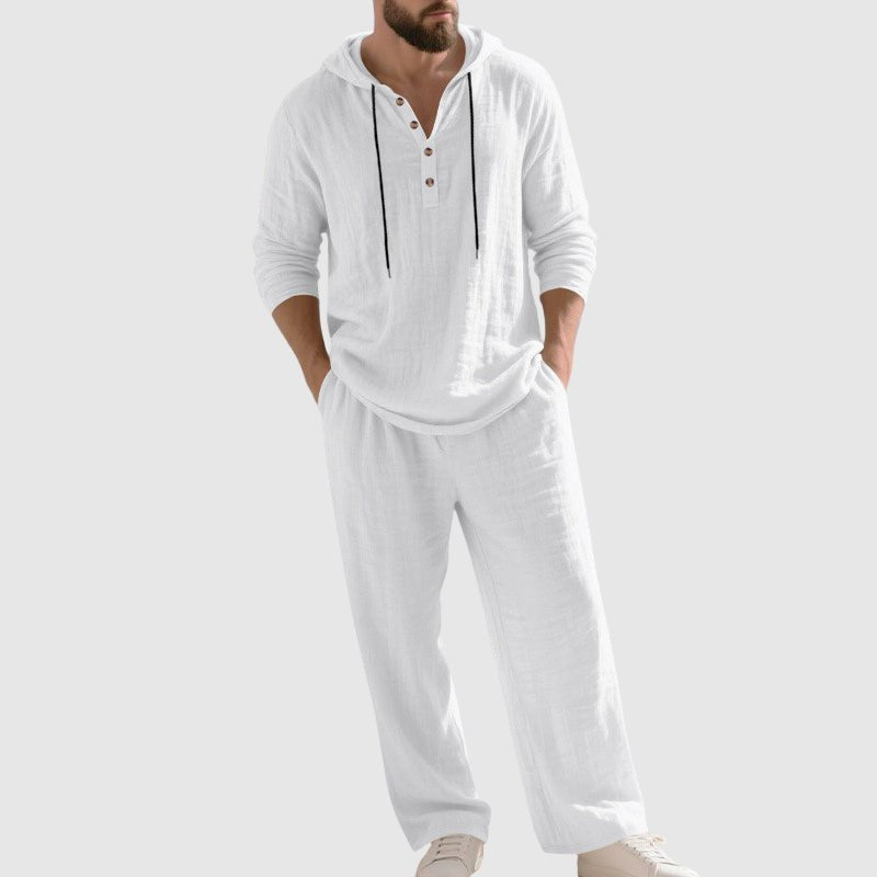 Conjunto Con Capucha Para Hombre | Lino · SeemSeem