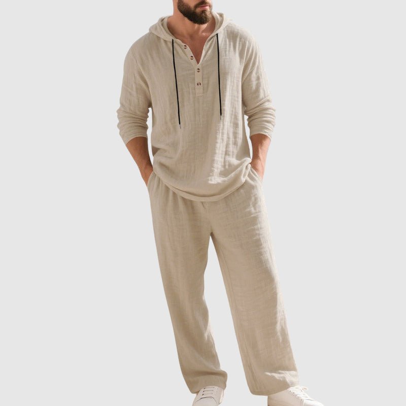 Conjunto Con Capucha Para Hombre | Lino · SeemSeem