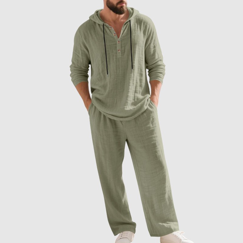Conjunto Con Capucha Para Hombre | Lino · SeemSeem
