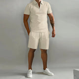 Herren-Set mit Reißverschluss | Kurzarm-Poloshirt