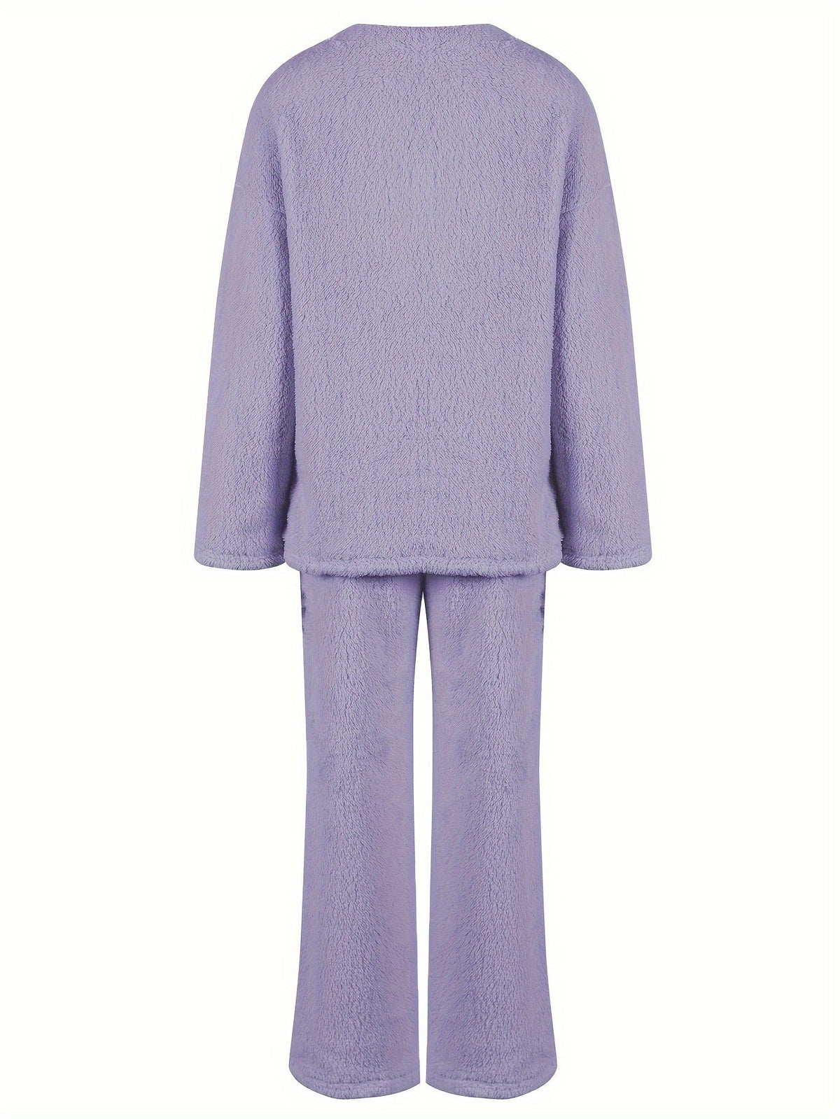 Conjunto De Estar Por Casa Con Cuello De Pico Para Mujer | Pantalón Ancho · SeemSeem