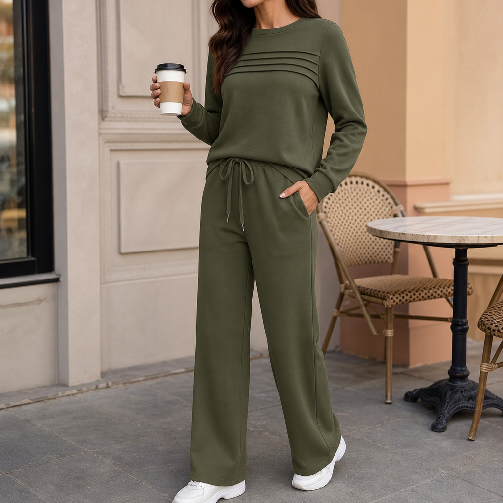 Conjunto Para Mujer De Pernera Ancha | Cordón Ajustable · SeemSeem