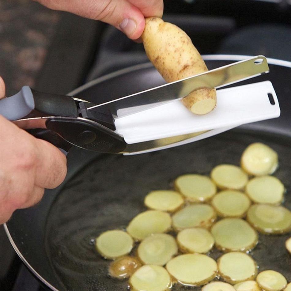 Cortador De Cocina 2 En 1 | Tijera Multiuso · SeemSeem