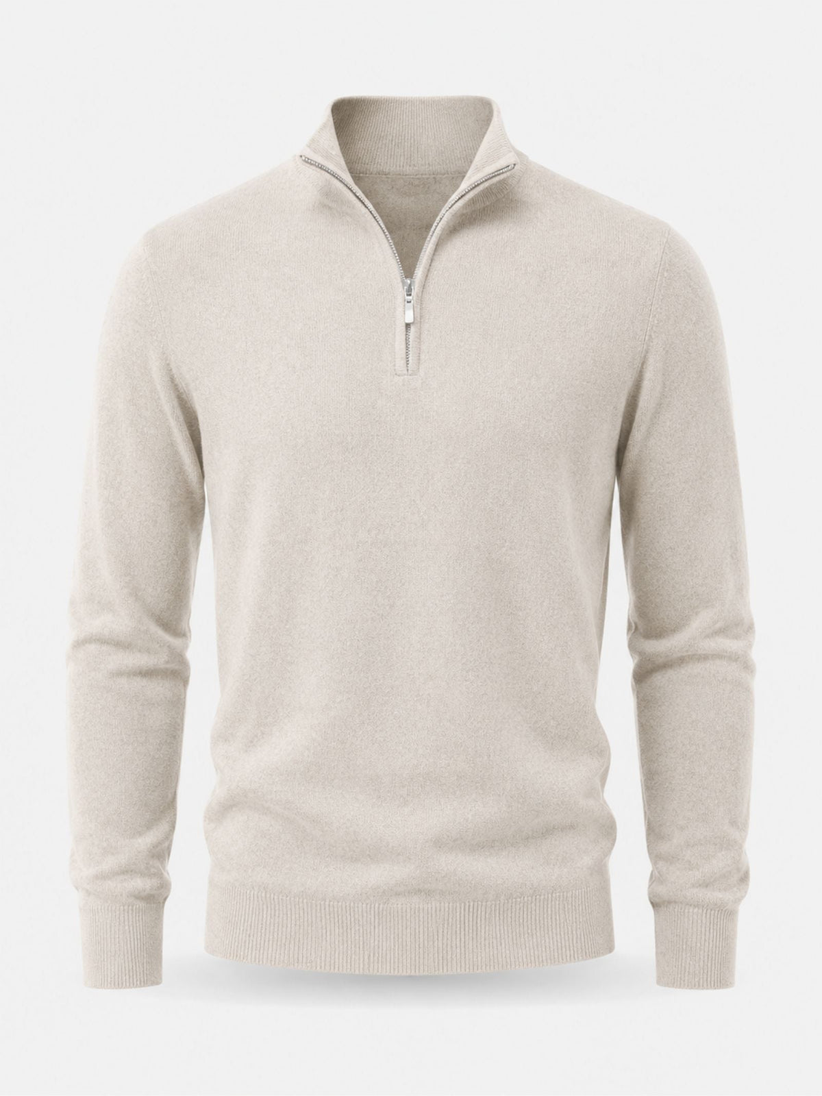 Jersey Con Media Cremallera Para Hombre | Lana Merino · SeemSeem