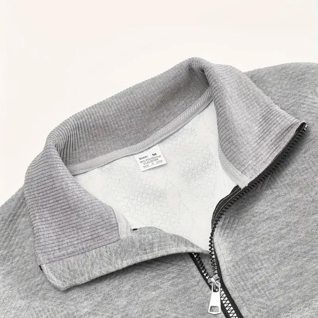Jersey Con Media Cremallera Para Hombre | Punto Trenzado · SeemSeem