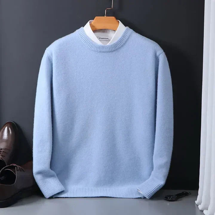 Jersey De Cuello Redondo Para Hombre | Punto Suave · SeemSeem
