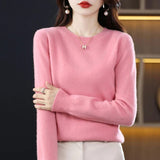 Jersey De Punto Para Mujer | Con Cuello Redondo