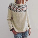 Fair-Isle-Pullover für Damen | Strick