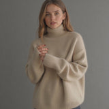 Oversize-Pullover für Damen | Rollkragen