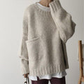Jersey Oversized De Punto Para Mujer | Con Bolsillos · SeemSeem