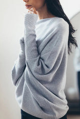 Maglione oversize da donna | Manica testurizzata
