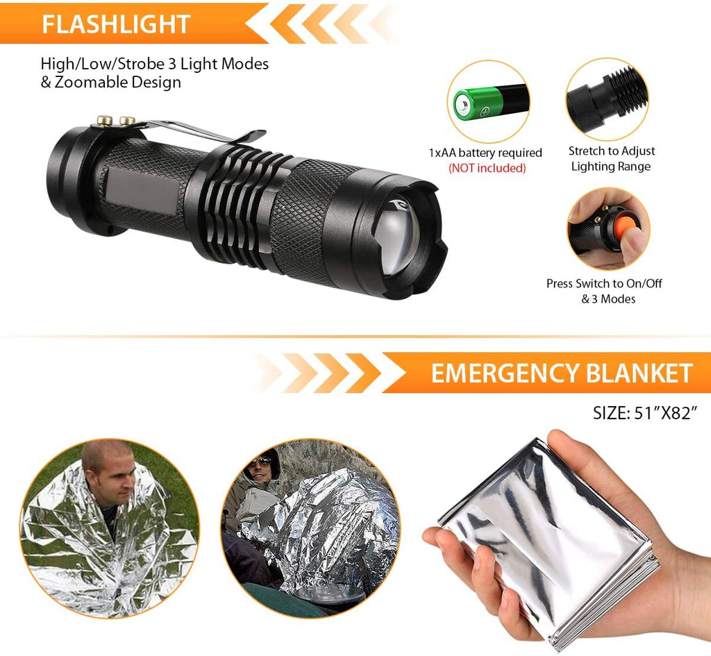 Kit De Supervivencia 15 En 1 | Linterna Solar · SeemSeem