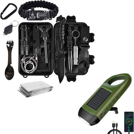 Kit De Supervivencia 15 En 1 | Linterna Solar · SeemSeem