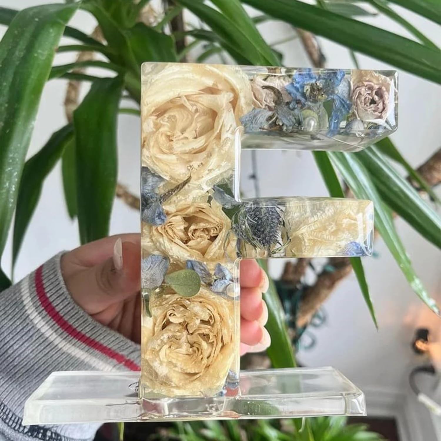 Lámpara De Letra Decorativa | Flores Prensadas · SeemSeem