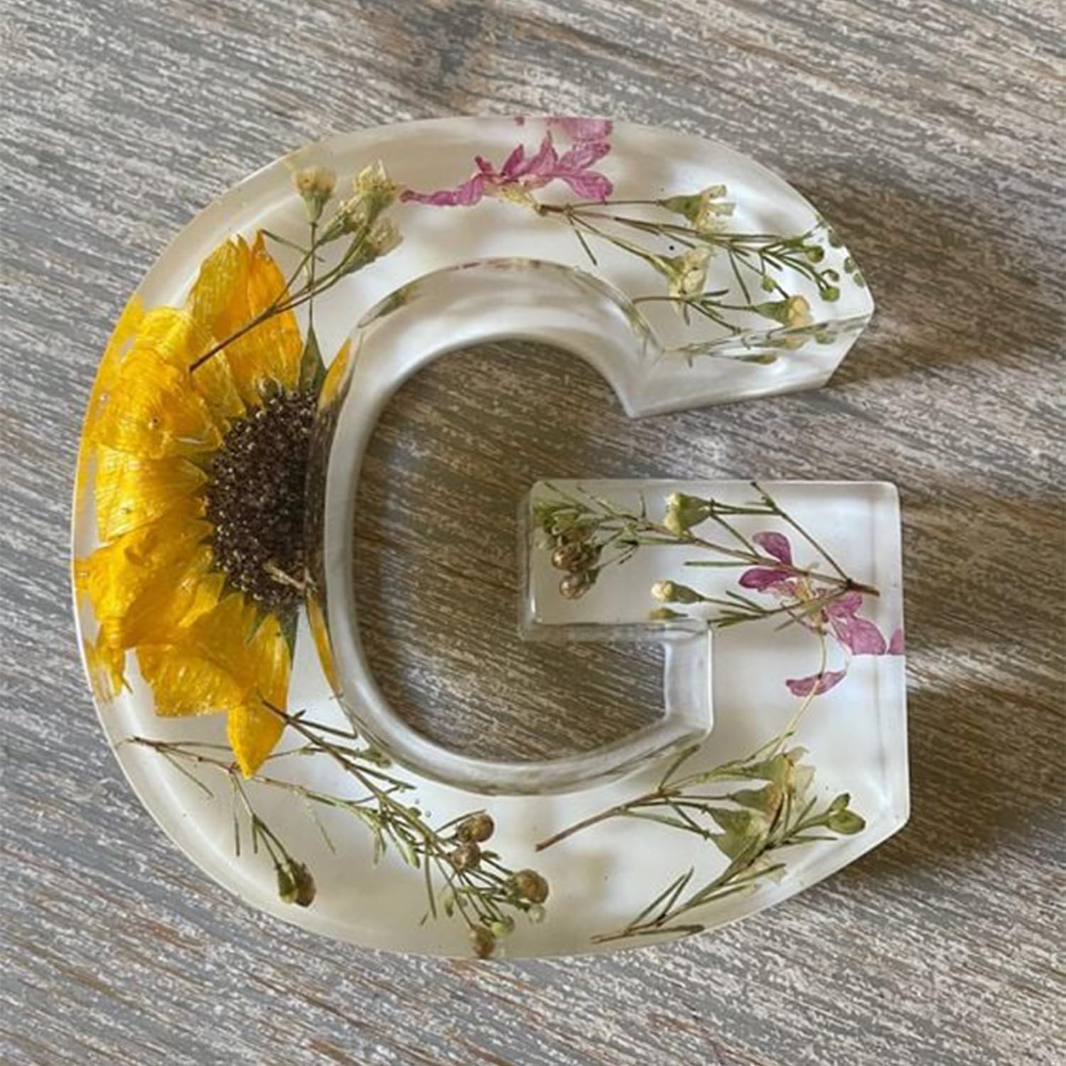 Lámpara De Letra Decorativa | Flores Prensadas · SeemSeem