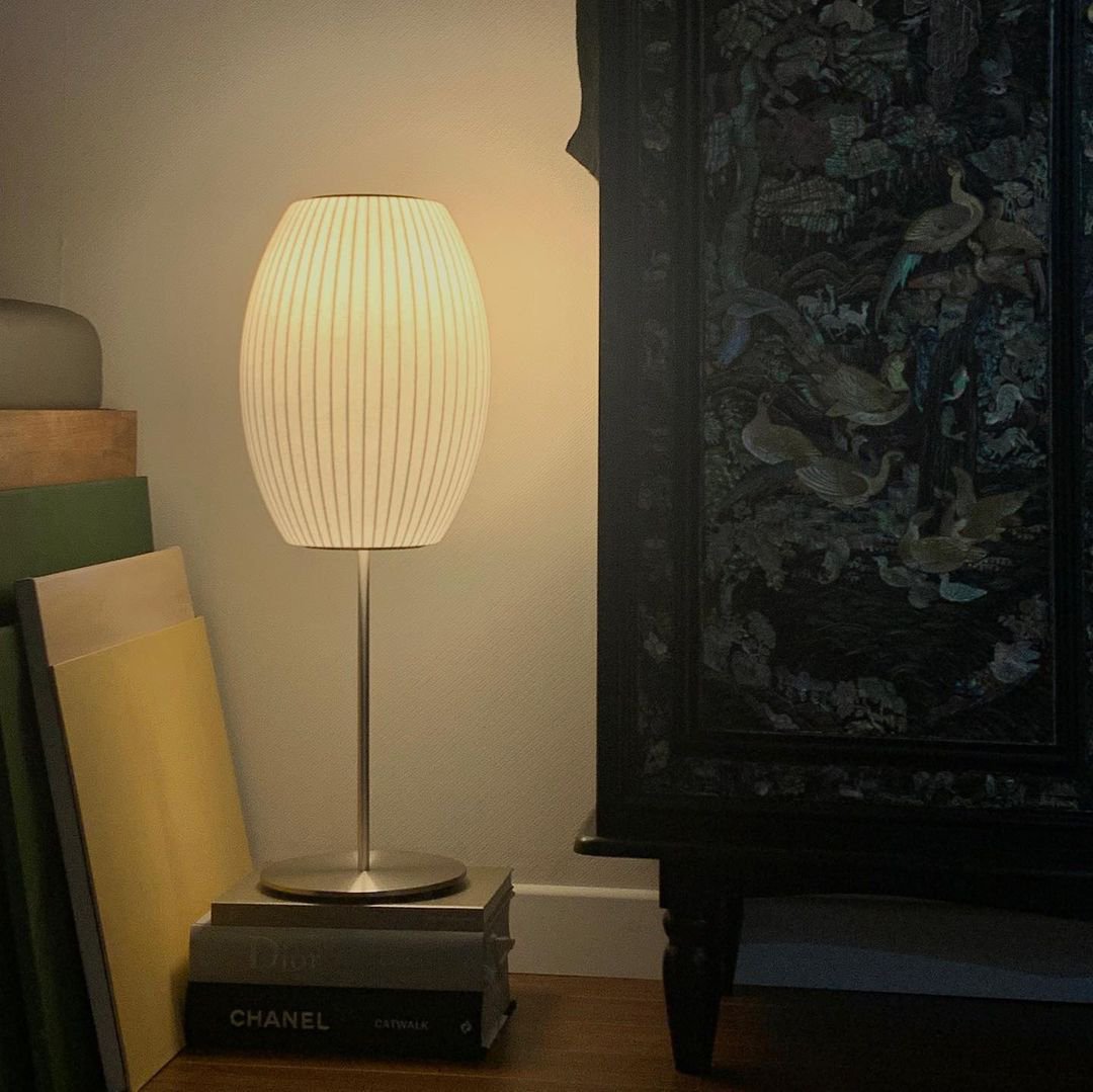 Lámpara De Mesa Nórdica | Pantalla Esférica · SeemSeem