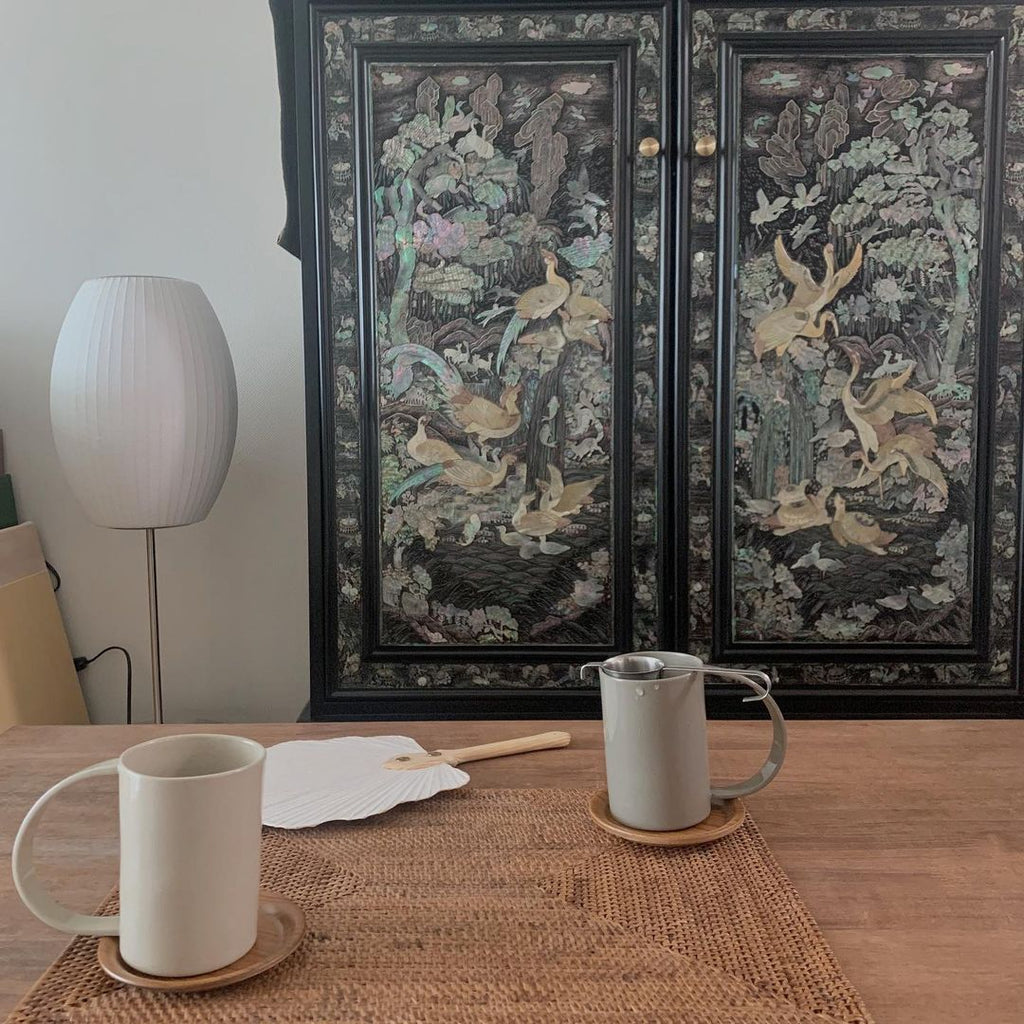Lámpara De Mesa Nórdica | Pantalla Esférica · SeemSeem