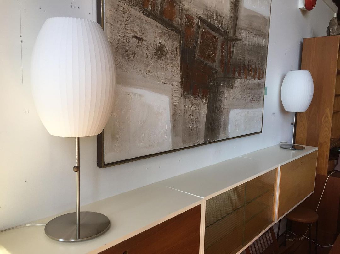 Lámpara De Mesa Nórdica | Pantalla Esférica · SeemSeem