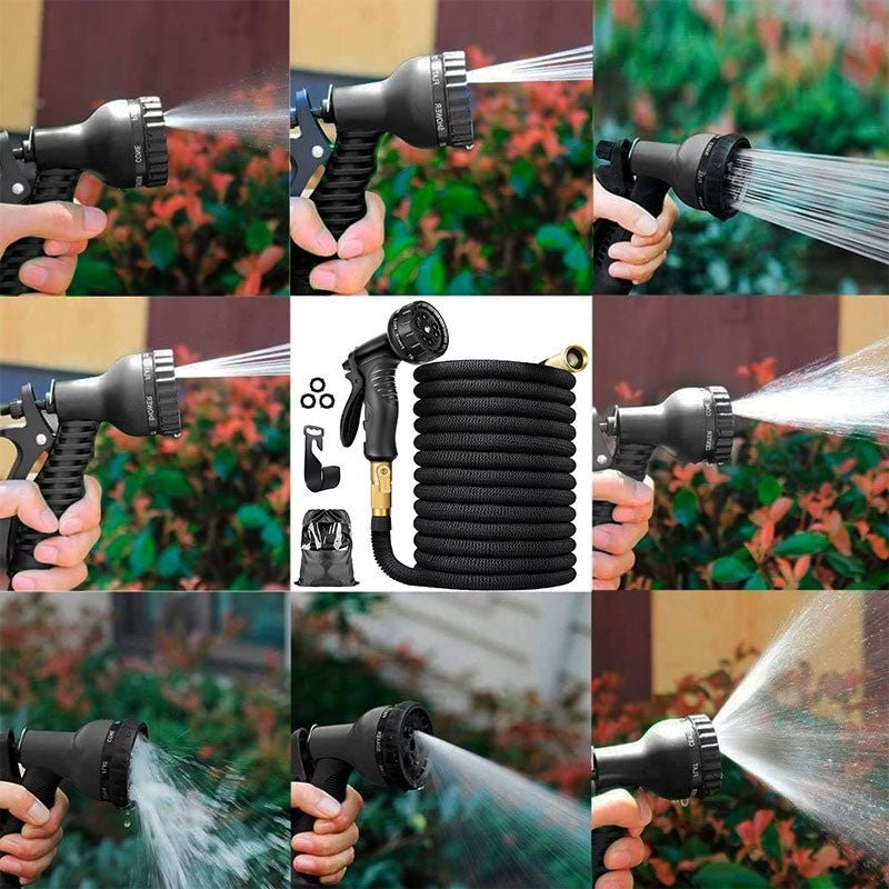 Manguera De Jardín Extensible | Pistola Ocho Funciones · SeemSeem