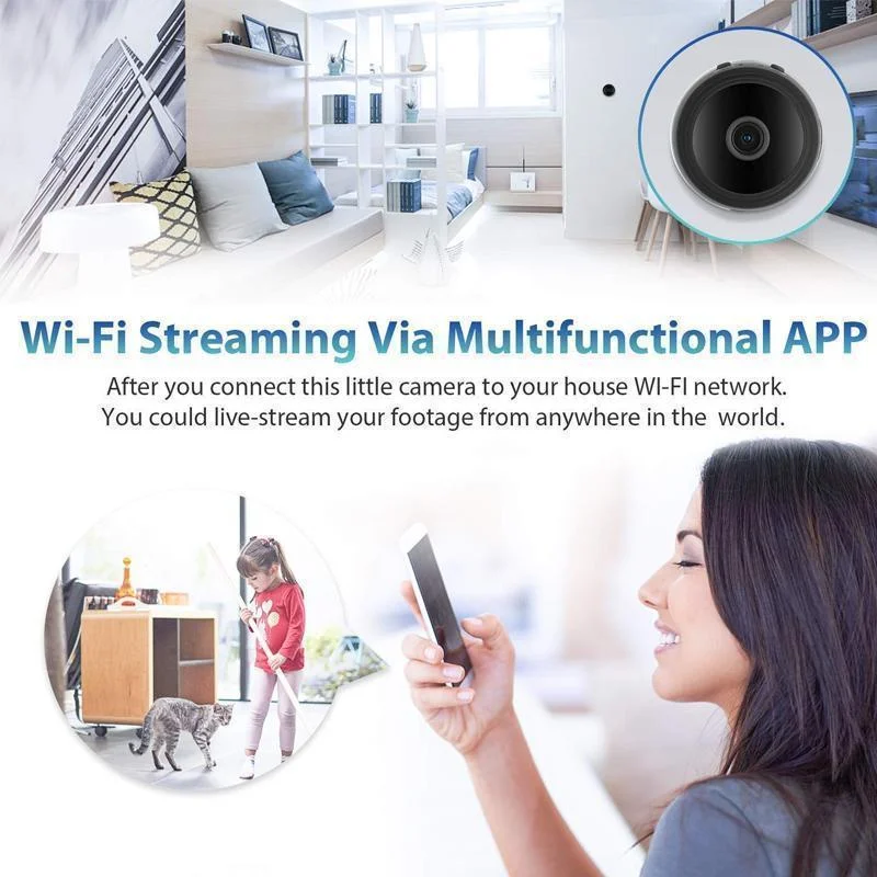 Mini Cámara WiFi | Soporte Magnético · SeemSeem