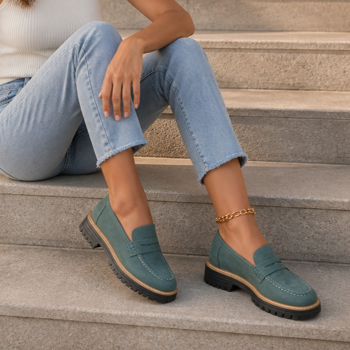 Mocasines Chunky Para Mujer | Suela Dentada · SeemSeem