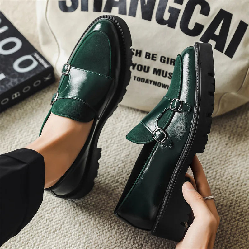Mocasines Con Doble Hebilla Para Mujer | Plataforma · SeemSeem