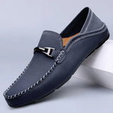 Mocassins en cuir pour homme | Détail métallique