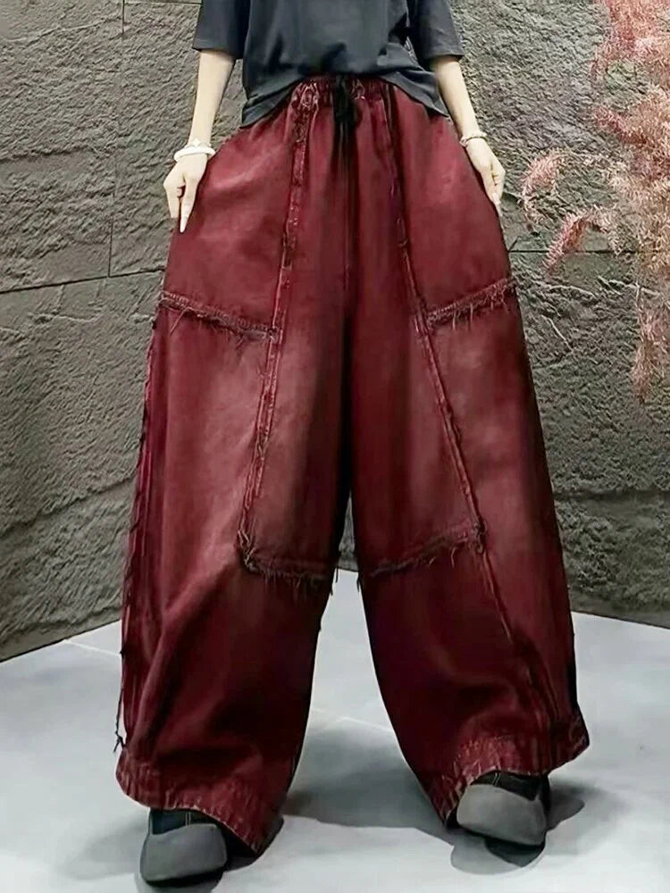 Pantalones Anchos Para Mujer | Cordón Ajustable · SeemSeem