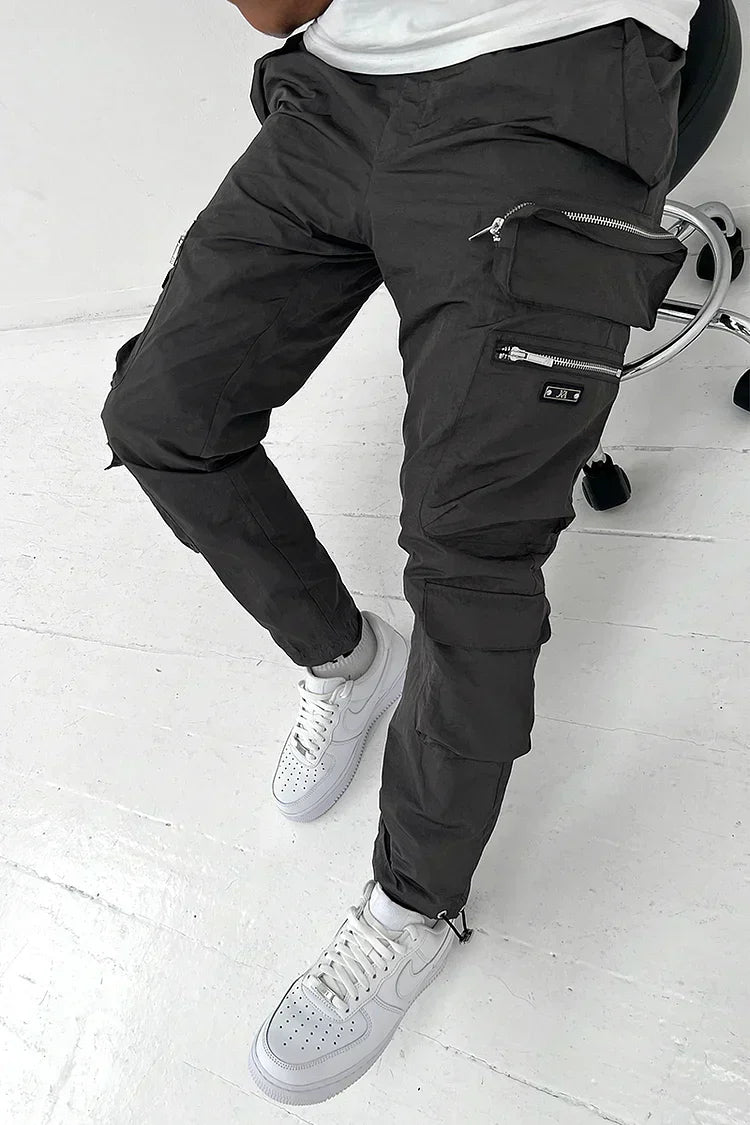 Pantalones Cargo Para Hombre | Bolsillos Con Cremallera · SeemSeem