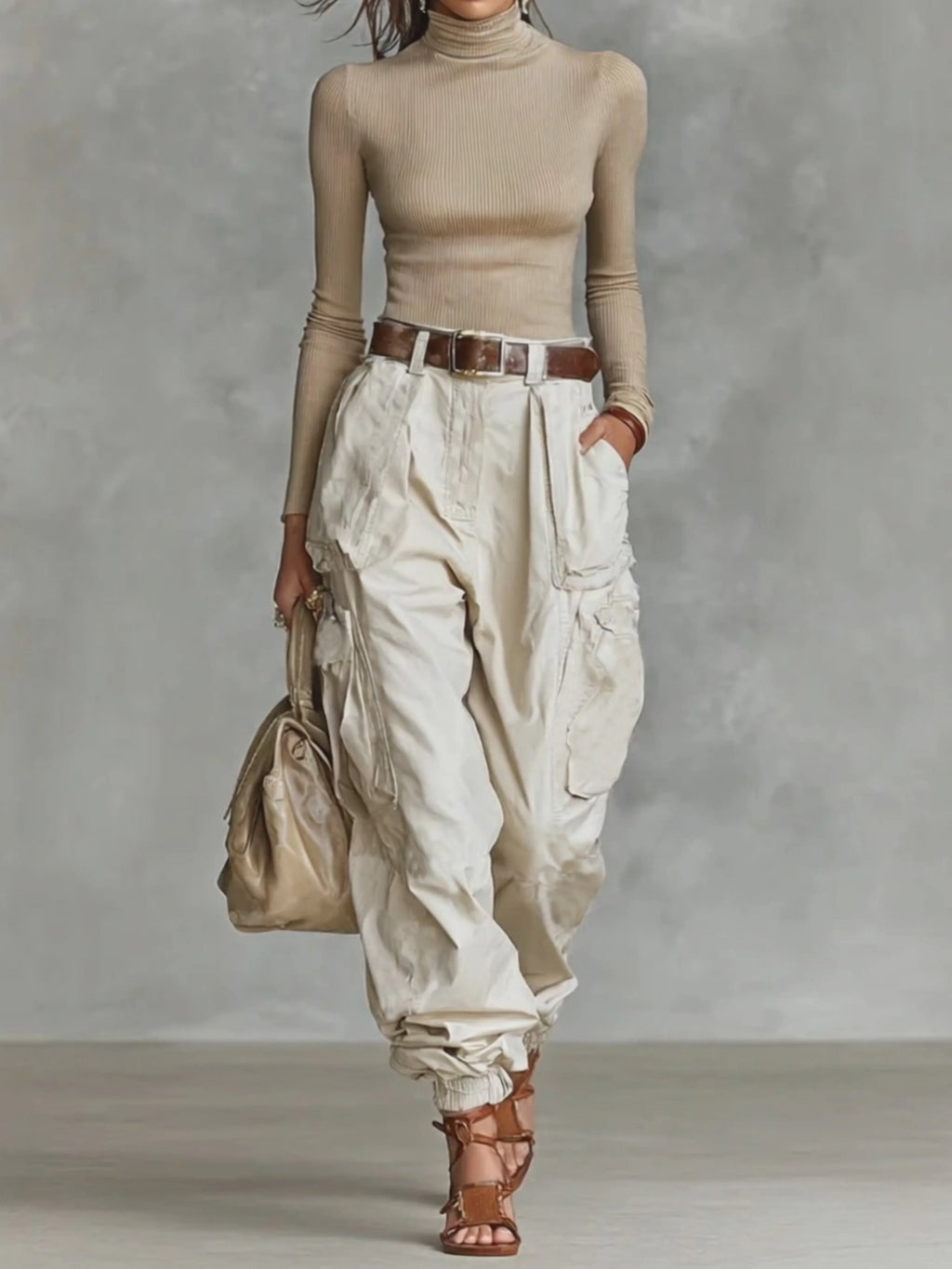 Pantalones Cargo Para Mujer | Bajo Elástico · SeemSeem