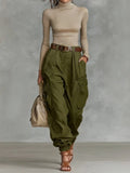Pantalones Cargo Para Mujer | Bajo Elástico · SeemSeem