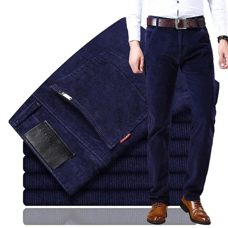 Pantalones Clásicos De Pana Para Hombre | Algodón · SeemSeem