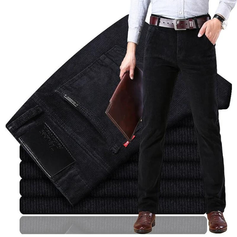 Pantalones Clásicos De Pana Para Hombre | Algodón · SeemSeem