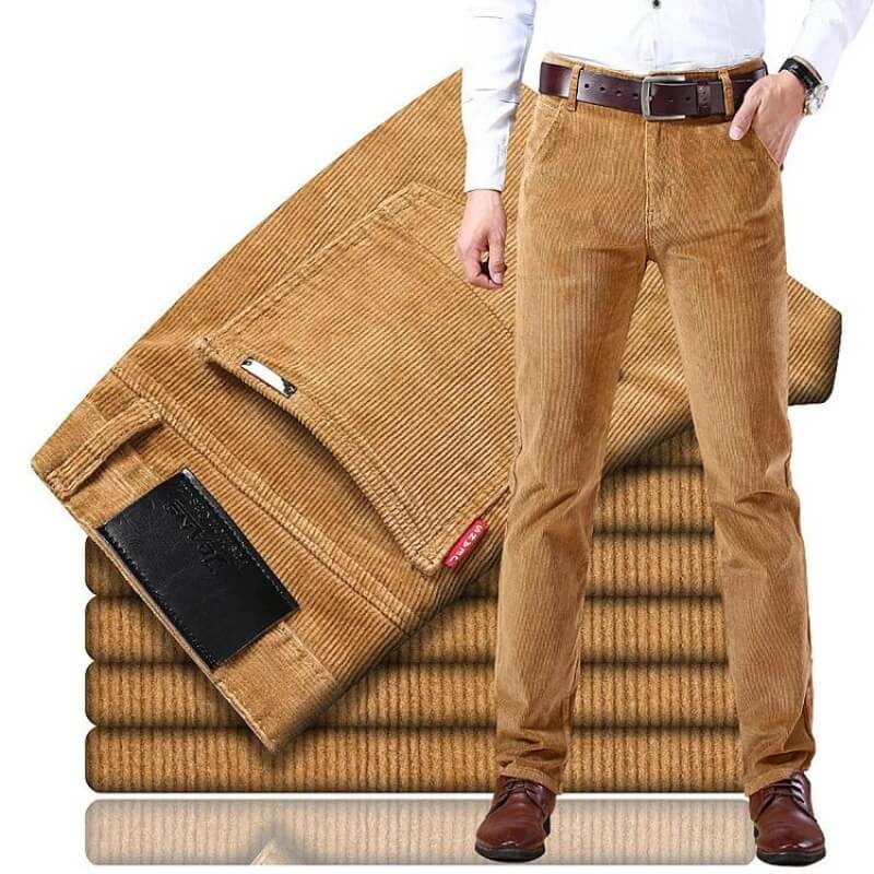 Pantalones Clásicos De Pana Para Hombre | Algodón · SeemSeem