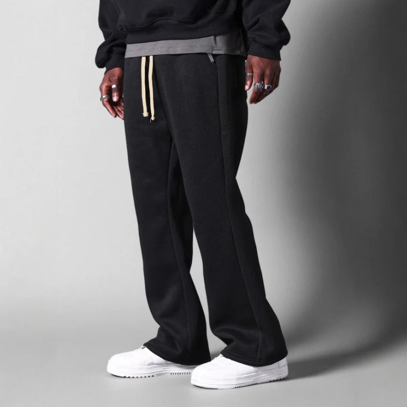 Pantalones De Chándal Acampanados Para Hombre | Con Cordón · SeemSeem