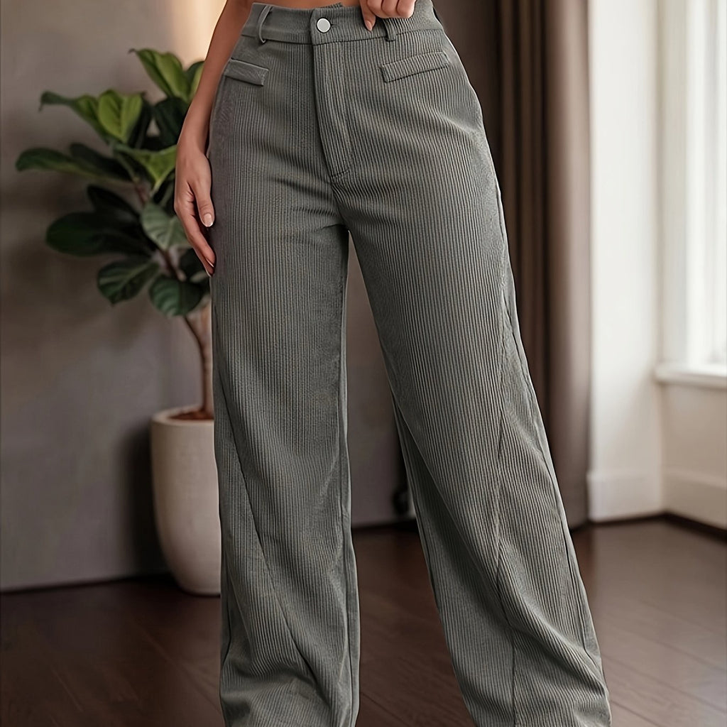Pantalones De Pana Para Mujer | Pierna Ancha · SeemSeem