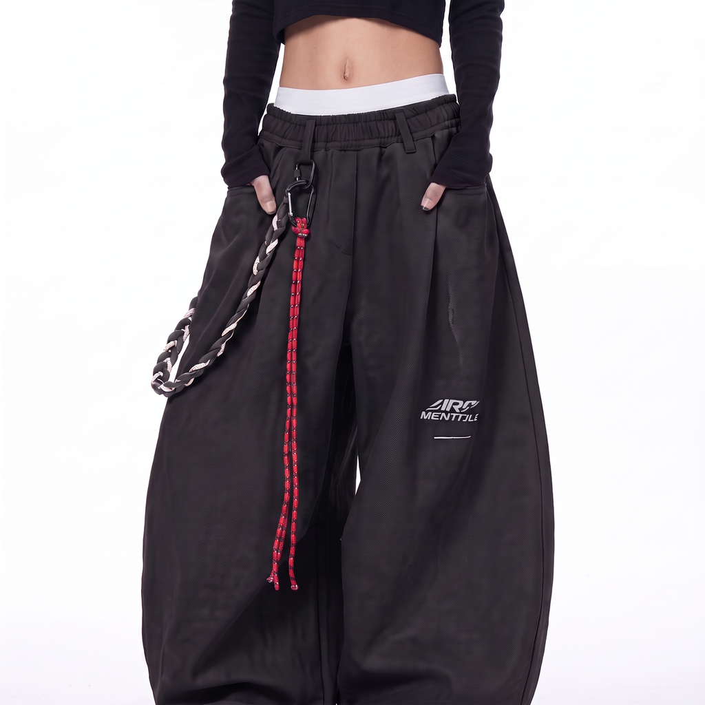 Pantalones Deportivos Anchos Para Mujer | Cintura Elástica · SeemSeem