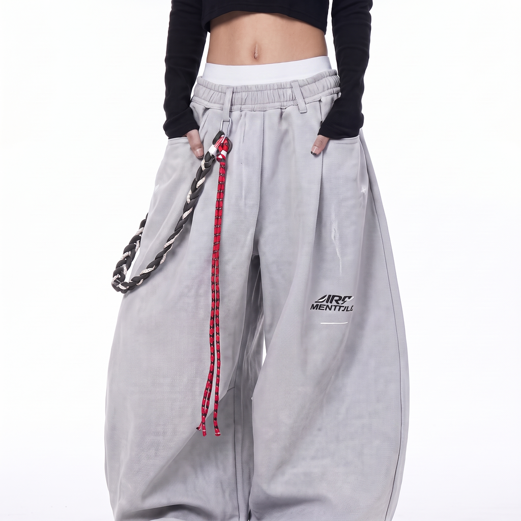Pantalones Deportivos Anchos Para Mujer | Cintura Elástica · SeemSeem