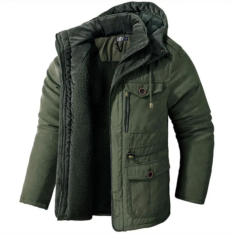Parka Con Capucha Para Hombre | Forro Cálido · SeemSeem