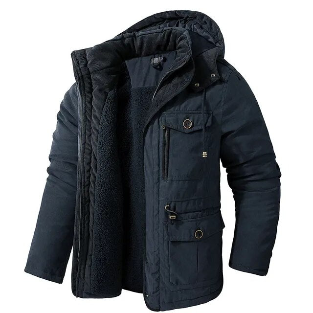 Parka Con Capucha Para Hombre | Forro Cálido · SeemSeem
