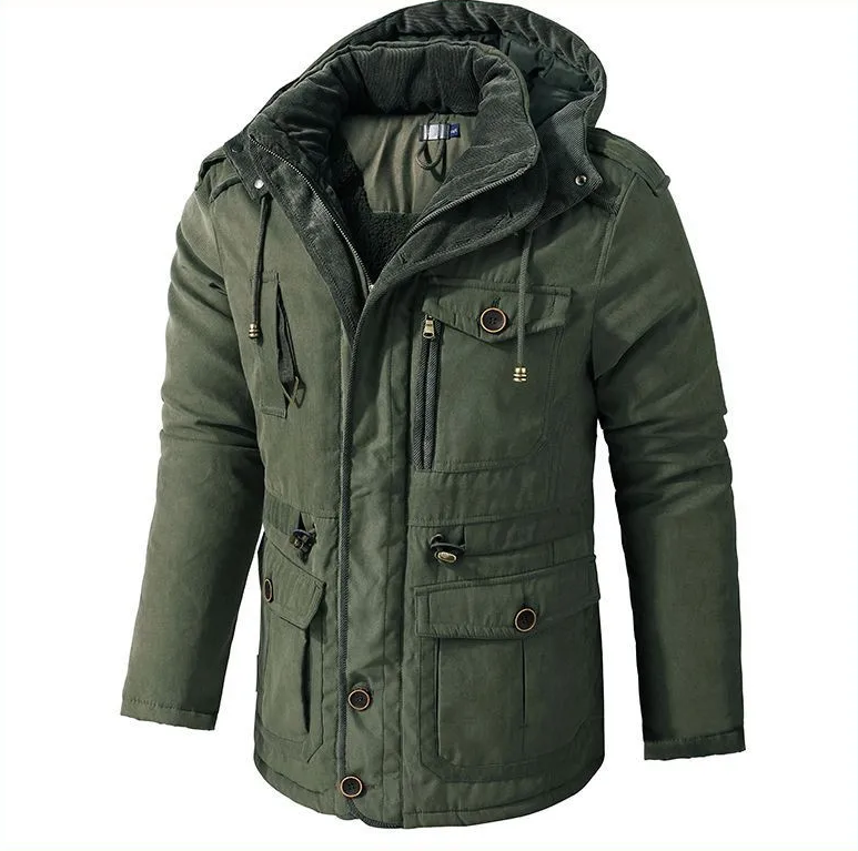 Parka Con Capucha Para Hombre | Forro Cálido · SeemSeem