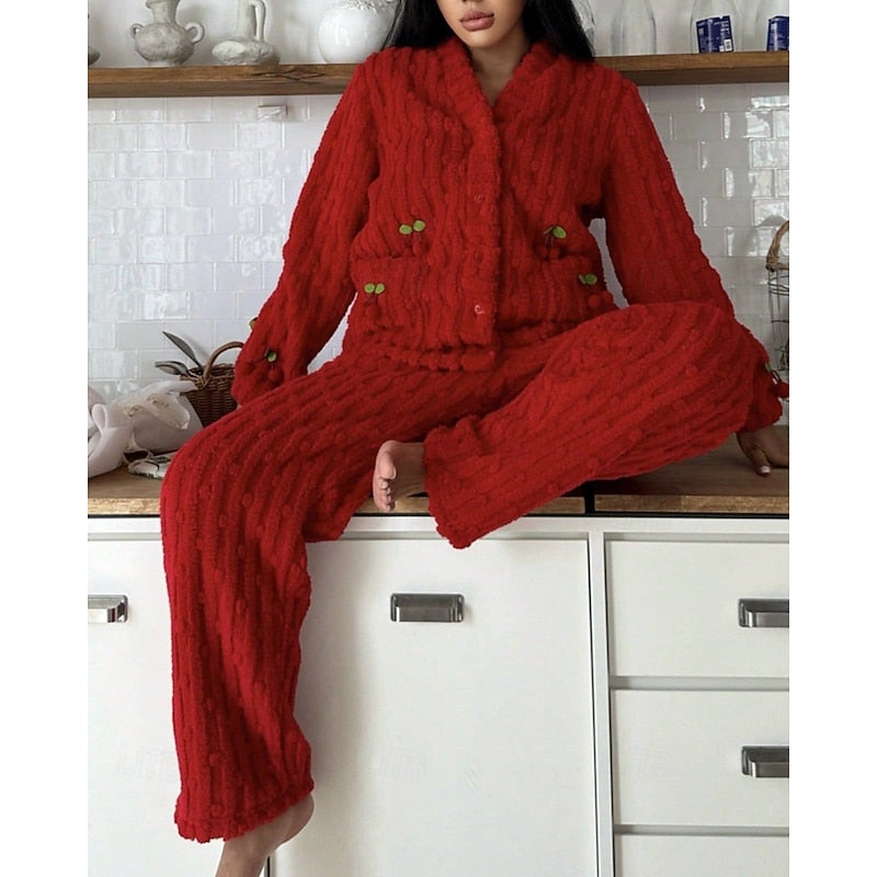 Pijama Clásico Para Mujer | Forro Polar · SeemSeem