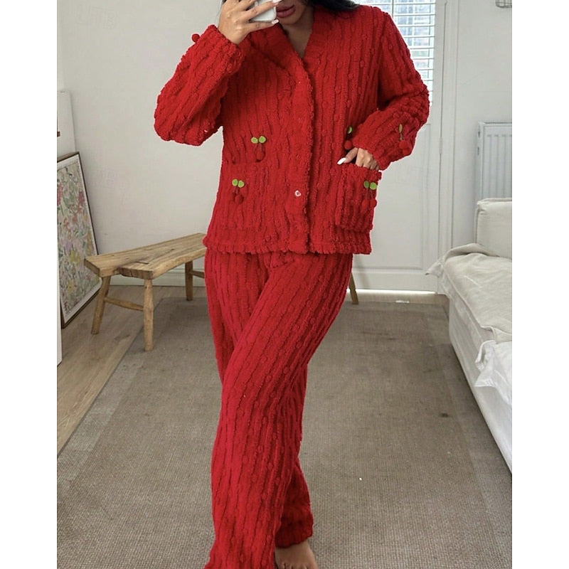 Pijama Clásico Para Mujer | Forro Polar · SeemSeem
