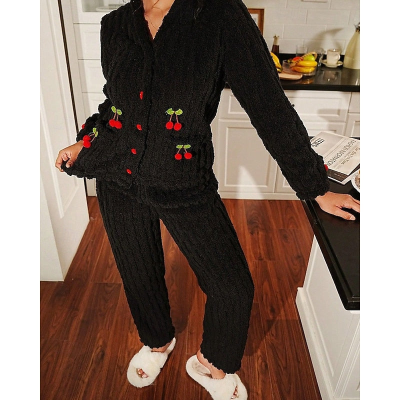 Pijama Clásico Para Mujer | Forro Polar · SeemSeem