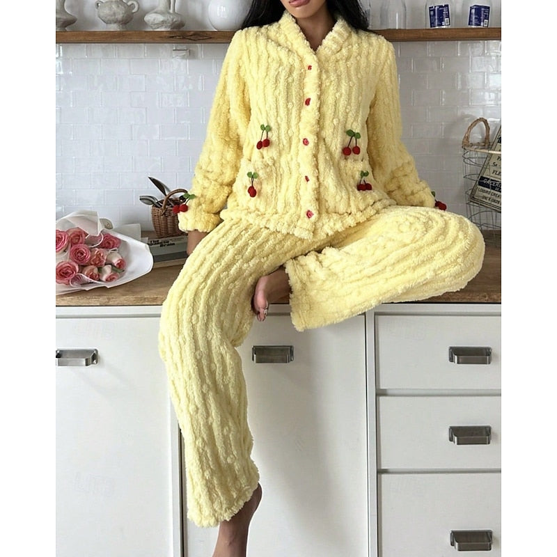 Pijama Clásico Para Mujer | Forro Polar · SeemSeem