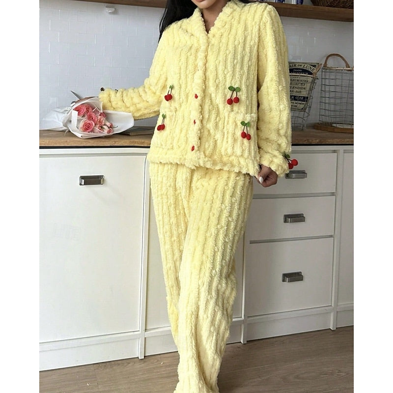 Pijama Clásico Para Mujer | Forro Polar · SeemSeem