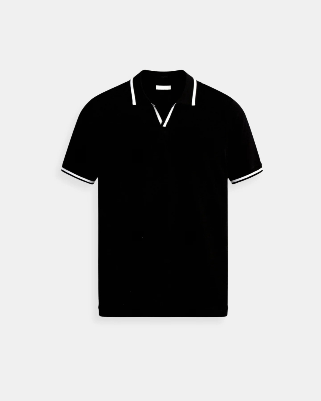Polo Con Cuello Abierto Para Hombre | Ribete Contrastante · SeemSeem