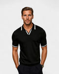 Polo Con Cuello Abierto Para Hombre | Ribete Contrastante · SeemSeem